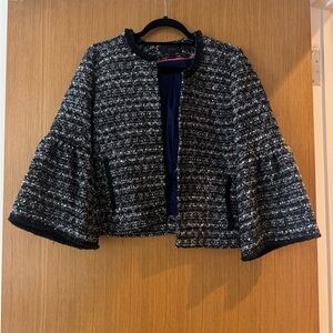 J. Crew Black and White Tweed Jacket